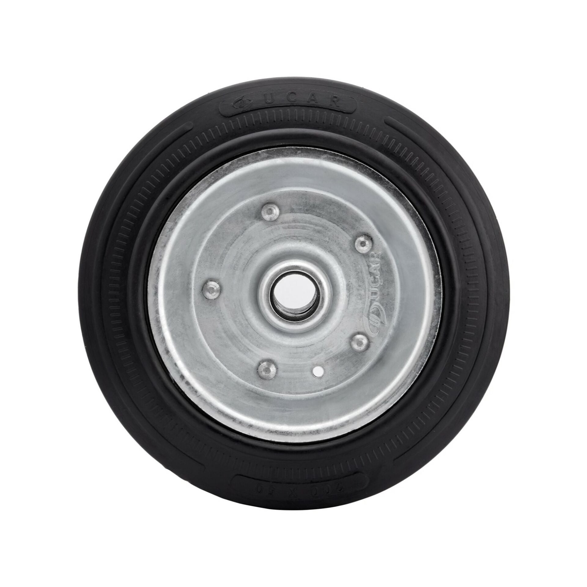 Kauçuk Kaplı Çelik Jant Tekerlek Çinko Kaplamalı - Ø200 - Burçlu