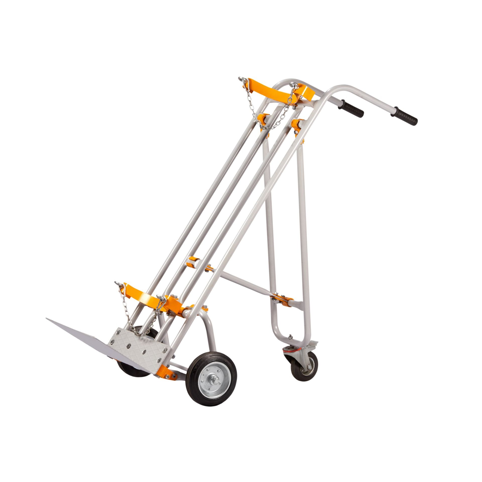 Destekli Tekli Tüp Taşıma Arabası Ø200 Masura Rulmanlı Kauçuk Teker