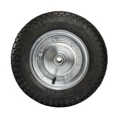 Havalı Jantlı El Arabası Tekerleği (4.00-8) Rulmanlı - Çinko Kaplamalı - Ø25
