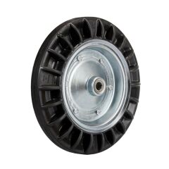 Federli Dolgu Tekerlek (Çap:350) Çinko Kaplamalı - Rulmanlı - Ø25