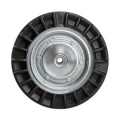 Federli Dolgu Tekerlek (Çap:350) Çinko Kaplamalı - Rulmanlı - Ø25