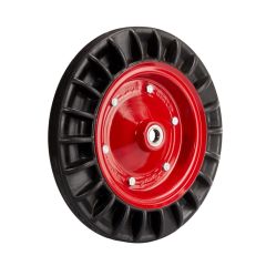 Federli Dolgu Tekerlek (Çap:350) Kırmızı - Rulmanlı - Ø25